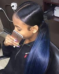 Go Follow Blackgirlsvault For More Celebration Of Black Beauty Excellence And Culture Braided Ponytail Hairstyles Ponytail Styles Natural Hair Styles