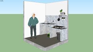 Motif marble masih menjadi top of mind terutama yang berwarna putih dengan sulur hitam. Kitchen Set Dapur Rumah Sederhana 3d Warehouse