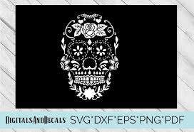 Almost files can be used for commercial. Sugar Skull Stencil Svg Cutting File 71679 Svgs Design Bundles