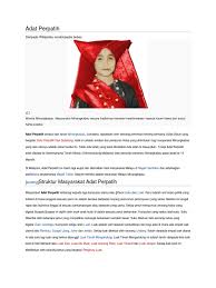 Ia berlaku sehari sebelum ramadan. Adat Perpatih