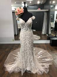 If You Like The Sparkle Look No Further This New Madison James Gown Is Absolutely Gorgeous To Try Wedding Dresses Lace Wedding Dresses Sheath Wedding Dress