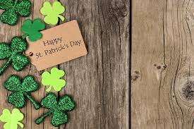 Patrick's day such a fun holiday is all the iconography associated with it. St Patricks Day Tag Shramrock Side Border Over Wood Happy Shiny Shamrocks Rustic Background 84827811 Space Coast Iceplex