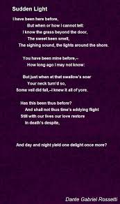 Sudden Light Poem By Dante Gabriel Rossetti Poem Hunter Poems Dante Gabriel Rossetti Poetry Words