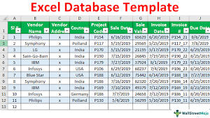 The blank excel sheet is used to add or remove the database of the clients. Excel Database Template How To Create Sales Customers Database