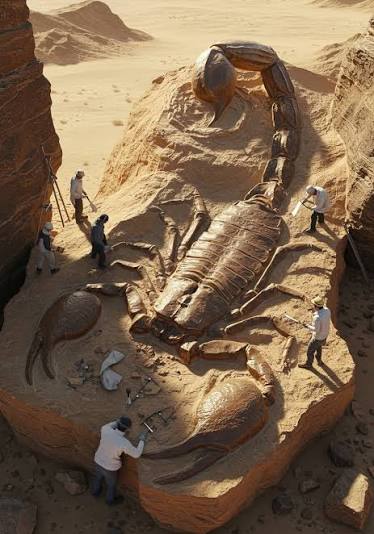 The so-called Scorpion King was a real prehistoric animal, not just a legend  or movie idea. Scientists have identified it as Praearcturus gigas, a giant  scorpion-like predator that lived about 415 million