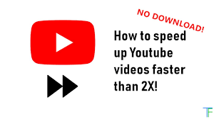 1) click the speed button above the viewer. How To Speed Up Youtube Videos More Than 2x Youtube