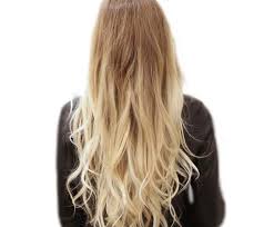 Image Extensions Enfiler Tie And Dye Blond Fonc Ombr Blond Clair Coiffure Couleur Cheveux Tendance Cheveux