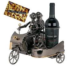 Brubaker Porte Bouteille De Vin Decoratif Sculpture En Metal Idee Cadeau Couple Sur La Moto Porte Bouteille Porte Bouteille Vin Decorer Bouteilles De Vin