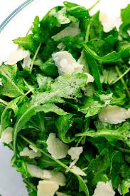 Arugula Spinach Salad With Lemon Olive Oil And Parmesan Recipe Arugula Salad Recipes Arugula Recipes Spinach Salad Recipes