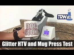 Trw Lab Can You Press Siser Glitter Htv On A Coffee Mug The Rhinestone World Youtube Mug Press Heat Transfer Vinyl Projects Mugs