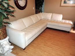 1 item in this article 1 item on sale! Macy S Milano Two Piece Cream Leather Sectional Sofa