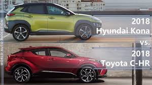 While the rav4 has grown in size and maturity over. 2018 Hyundai Kona Vs 2018 Toyota C Hr Technical Comparison Youtube