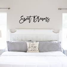 Sweet Dreams Above The Bed Decor Large Wooden Words Etsy In 2020 Master Bedrooms Decor Bed Decor Home Decor