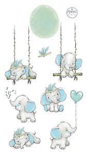 Elephant Baby Elephant Clipart Baby Boy Art Cute Elephant Etsy Baby Boy Art Baby Elephant Boy Art