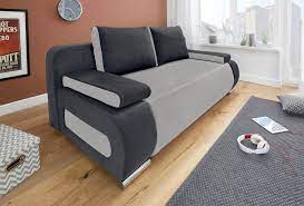 Klassisches schlafsofa bettsofa palermo mit bettkasten mobel fur. Collection Ab Schlafsofa Mit Federkern Inklusive Bettfunktion Und Bettkasten Mit Losen Armlehn Und Ruckenkissen Frei Im Raum Stellbar Online Kaufen Otto