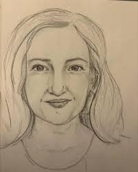 Haha, does it look like me? It's fun to put pencil to paper every once in  awhile 💁🏼‍♀️#draw #selfportrait #pencilportrait