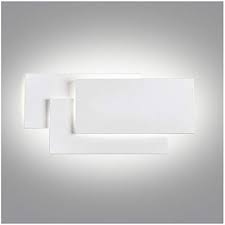 Applique a rombo in vetro bianco con bordo ambrato. Applique Da Parete Moderne Casa E Luce
