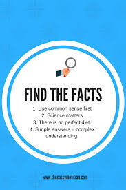 Fads Vs Facts The Sassy Dietitian Facts Matter Science Perfect Diet