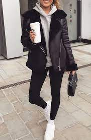 Winter Outfits Hijab Black Leggings Outfit Sweats Outfit Comfy Casual Outfits