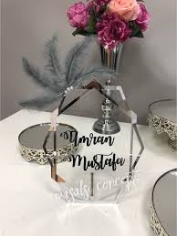 Pleksi Isimlik Nisan Dugun Dugun Saci