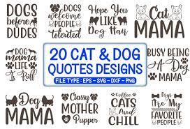 Download 20 Cat Dog Quotes T Shirt Designs Bundle Buy T Shirt Designs