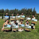 Painting in the Vineyard at Kaena