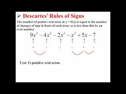 Descartes Rule Of Signs