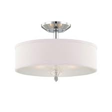 Designers Fountain Palatial 3 Light Chrome Interior Incandescent Semi Flush Mount Semi Flush Lighting Semi Flush Ceiling Lights Ceiling Lights