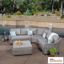 Sunvilla Costa 4 Piece Woven Sectional Seating Set Costco Uk Outdoor Decor Patio Table Decor Patio Seating