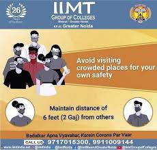 Avoid Visiting Crowded Places For Your Own Safety Maintain Distance Of 6 Feet 2 Gaj From Others College Years College Pharmacy