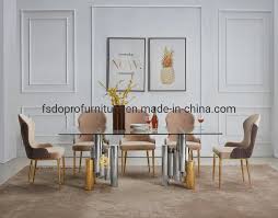 Free delivery and returns on ebay plus items for plus members. China 2021 Hot Sale New Design Glass Dining Table Set With Chairs China Dining Room Furniture Dining Table Set