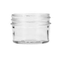 4oz (120ml) Flint (Clear) Glass Jelly Jam Round Glass Jar - 70-450 Neck