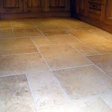 Faux Travertine Porcelain Use Epoxy Grout To Keep Lines From Turning Black Tile Floor Ceramic Tile Floor Kitchen Kitchen Flooring