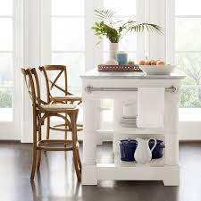 Home styles kitchen island is constructedhome styles kitchen island is constructed of solid hardwoods and functional elements include two storage drawers and a storage cabinet with four adjustable shelves. Barrelson Marble Top Kitchen Island Williams Sonoma
