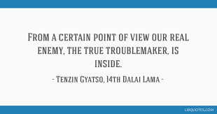 211 copy quote the real troublemakers are anger, jealousy, impatience, and hatred. From A Certain Point Of View Our Real Enemy The True Troublemaker Is Inside