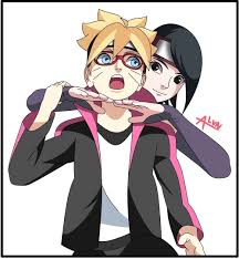Foto Boruto Sarada Borusara Di 2020 Ilustrasi Karakter Gambar Tokoh Gambar Karakter