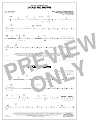 Matt Conaway Drag Me Down Aux Percussion Sheet Music Download Pdf Score 350099