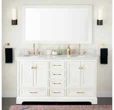 Ideas cabinets and other furniture for the bathroom have been expanded to the size and use of the bathroom over the years. Signature Hardware 446401 Quen 60 Wood Double Build Com