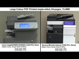The problem that a blue dashed line is drawn by an orange color on excel 2016. Konica Minolta Vs Canon Print Speed Youtube