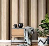 Rovere bianco natura legno rustico impiallacciatura feltro PET supporto a  doghe pannello a parete acustico 240cm x 60cm pannelli a parete in doghe di  legno