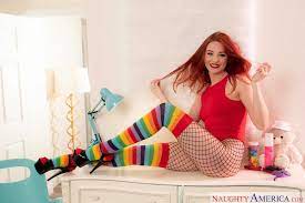 Free Porn Pics of Lacy Lennon in fishnet pantyhose, high socks and sexy  high heels posing for camera - MyPornstarBook.net