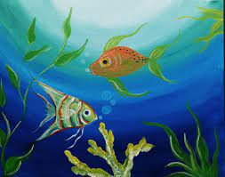 Selecting fish for carefully aquascaped aquariums isn't always as simple as going to you local fish store and picking out whatever catches you the vast majority of fish used for planted aquascapes are on the small end of the spectrum. Acrylic Aquarium Painting Painting Inspired