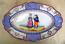 Croisille Platter From Quimper France French Pottery Quimper Pottery Beautiful Bowls