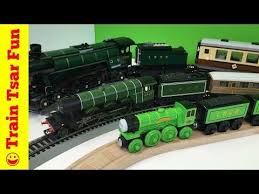 Flying Scotsman Thomas Friends Wooden Railway With Lego And Hornby Trains Youtube Thomas And Friends Trains Flying Scotsman Model Trains