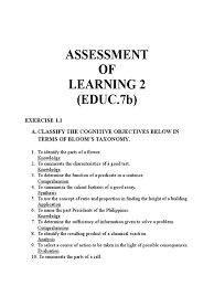 Maybe you would like to learn more about one of these? Assessment Of Learning Ii Educ 7b Educational Assessment Evaluation