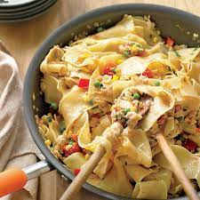 Crab And Corn Ribbon Pasta Recipe Pasta Recipes Ribbon Pasta Crab Dishes