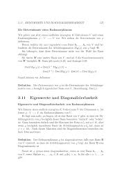 Eine matrix ist dann diagonalisierbar wenn das charakteristische polynom reell zerfällt und die algebraische = geometrische vielfachheit ist (genauso im komplexen) als ergänzung: Http Www Math Uni Leipzig De Diem La La Skript Teil6 Pdf