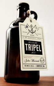 Only Tripel Deserves First Pin On New Board Really Like What They Did Here Tag Type Lockup Beer Design Packaging Labels Design Label Design