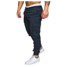 VOSS Men's Solid Color Tooling Multi-pocket Casual Pants Leggings Trousers  - Walmart.com