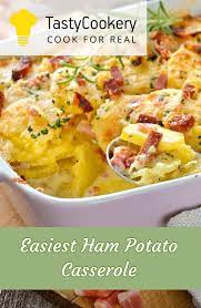 Easiest Ham Potato Casserole Recipe Ham And Potato Recipes Ham And Potato Casserole Leftover Ham Recipes Casseroles